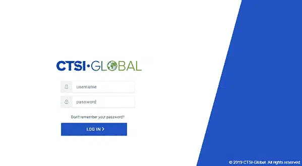 CTSI-Global new secure login page